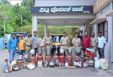 ವಿಟ್ಲ ಪೊಲೀಸ್ ಕಾರ್ಯಾಚರಣೆ, LPG ಸಿಲಿಂಡರ್ ಕಳ್ಳರ ಬಂಧನ, 2.5 ಲಕ್ಷದ ಸಾಮಾಗ್ರಿ ವಶಕ್ಕೆ..!