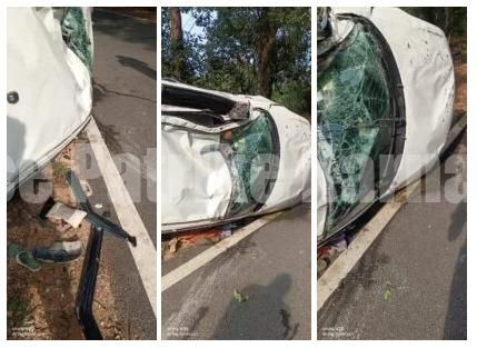 ಕಾರ್ಕಳ : ಮರಕ್ಕೆ ಢಿಕ್ಕಿ ಹೊಡೆದು ಕಾರು ಅಪಘಾತ..!