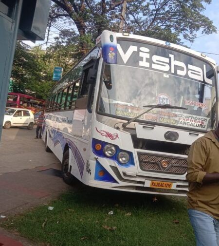 ಮಂಗಳೂರು: ಬ್ರೇಕ್ ಫೇಲ್ ಆದ ಬಸ್ಸನ್ನು ನಿಯಂತ್ರಣಕ್ಕೆ ತಂದು ಅಪಾಯದಿಂದ ಪಾರು ಮಾಡಿದ ಚಾಲಕ