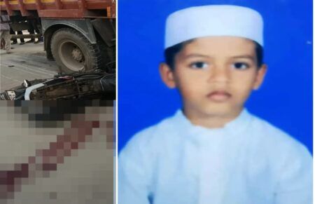 ಬಂಟ್ವಾಳ: ಬೈಕ್ ಗೆ ಲಾರಿ ಢಿಕ್ಕಿ- ಆರು ವರ್ಷದ ಬಾಲಕ ಮೃತ್ಯು!!