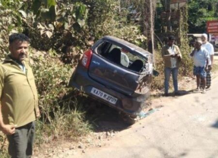 ಬೆಳ್ತಂಗಡಿ: ಕಾರಿಗೆ ಟಿಪ್ಪರ್ ಡಿಕ್ಕಿ- ಚಾಲಕನಿಗೆ ಗಂಭೀರ ಗಾಯ