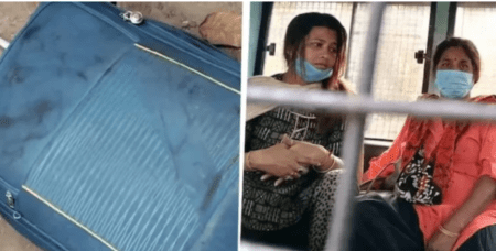 ನದಿಗೆ ಶವವಿದ್ದ ಸೂಟ್ಕೇಸ್ ಎಸೆಯಲು ಹೋಗಿ ಸಿಕ್ಕಿಬಿದ್ದ ಅಮ್ಮ-ಮಗಳು..