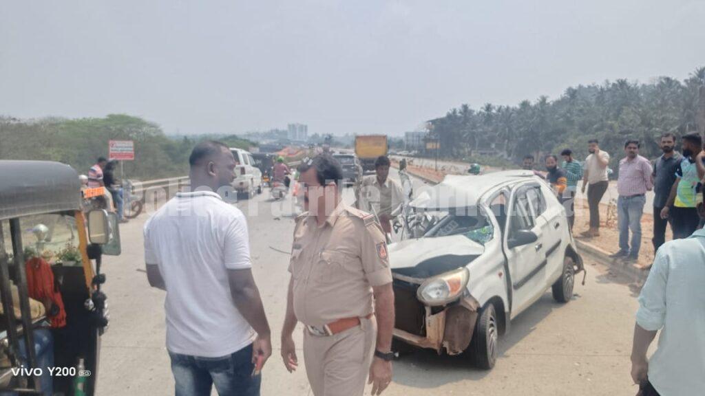 ಬಂಟ್ವಾಳ: ಕಾರು- ಬಸ್ ಡಿಕ್ಕಿ ..! ಕಾರು ಚಾಲಕ ಗಂಭೀರ