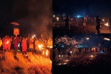 ಉಡುಪಿ: ಕೆಮ್ತೂರು ವಿಷ್ಣುಮೂರ್ತಿ ದೇವಸ್ಥಾನದಲ್ಲಿ ‘ತೂಟೆದಾರ’-ವಿಶಿಷ್ಟ ಆಚರಣೆ