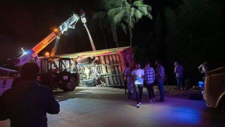 ಬೆಂಗಳೂರಿನಿಂದ ಮಂಗಳೂರು ಕಡೆಗೆ ಬರುತ್ತಿದ್ದ ಬಸ್ ಅಪಘಾತ; ಒರ್ವ ಮೃತ್ಯು