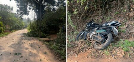 ಪುತ್ತೂರು: ಚಲಿಸುತ್ತಿದ್ದ ಬೈಕ್ ಮೇಲೆ ಮರದ ಗೆಲ್ಲು ಬಿದ್ದು ಗಾಯ..!!