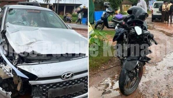 ಪುತ್ತೂರು: ಕಾರು-ಬೈಕ್ ನಡುವೆ ಡಿಕ್ಕಿ- ಸವಾರ ಗಂಭೀರ ಗಾಯ..!