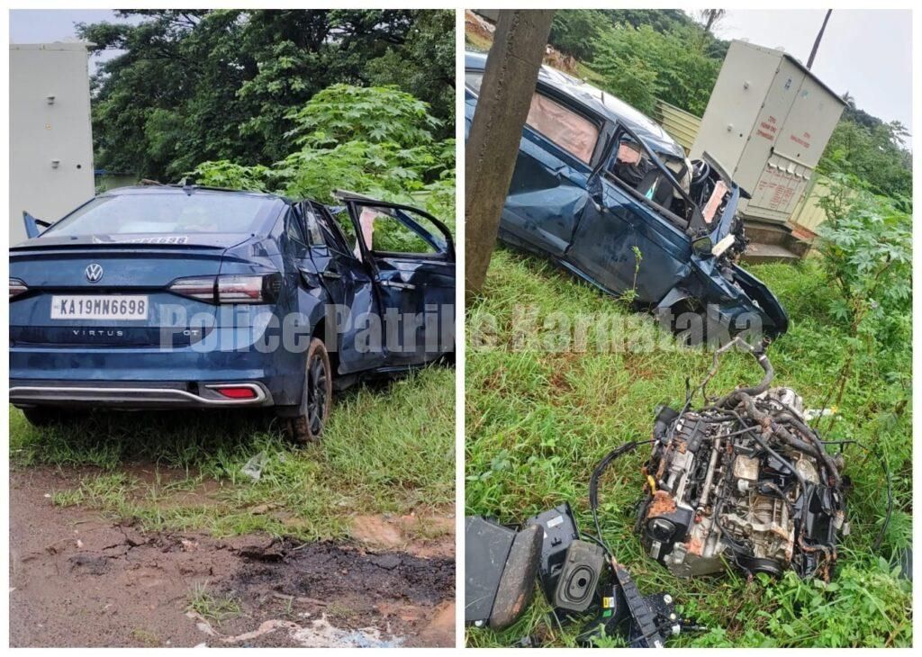 ಮಂಗಳೂರು: ಜಪ್ಪಿನಮೊಗರು ಬಳಿ ಕಾರು ಅಪಘಾತಕ್ಕೆ ಡ್ರಿಂಕ್ ಆ್ಯಂಡ್ ಡ್ರೈವ್ ಕಾರಣ