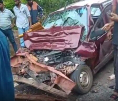 ವಿಟ್ಲ: ಮಿನಿ ಟಿಪ್ಪರ್ ಮತ್ತು ಆಲ್ಟೊ ಕಾರು ನಡುವೆ ಭೀಕರ ಅಪಘಾತ..!