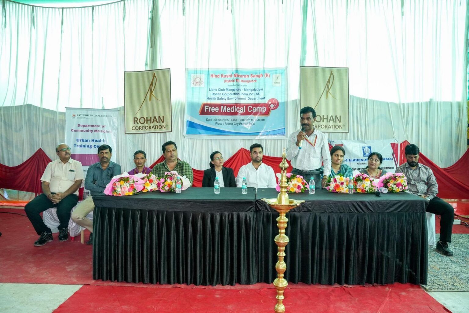 ರೋಹನ್ ಕಾರ್ಪೋರೇಶನ್ ವತಿಯಿಂದ ಉದ್ಯೋಗಿಗಳು ಮತ್ತು ಕಾರ್ಮಿಕರಿಗಾಗಿ ಉಚಿತ ವೈದ್ಯಕೀಯ ಶಿಬಿರ