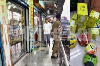 ಮಂಗಳೂರು: ಬ್ರ್ಯಾಂಡ್ ಹೆಸರಲ್ಲಿ ನಕಲಿ ಕ್ರೀಡಾ ಸಾಮಾಗ್ರಿ ಮಾರಾಟ ಮಾಡುತ್ತಿದ್ದ ಅಂಗಡಿ ಮೇಲೆ ಪೊಲೀಸರ ದಾಳಿ