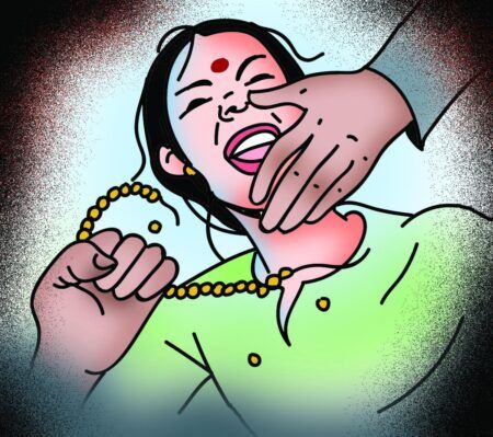 ಮಂಗಳೂರು: ಹಾಡಹಗಲೇ ವೃದ್ಧೆಯ ಕತ್ತಿನಿಂದ ಚಿನ್ನದ ಸರ ಕಸಿದು ಪರಾರಿ