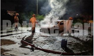 ಮಂಗಳೂರು: ನಡುರಸ್ತೆಯಲ್ಲೇ ಹೊತ್ತಿ ಉರಿದ ಚಲಿಸುತ್ತಿದ್ದ ಕಾರು..!!