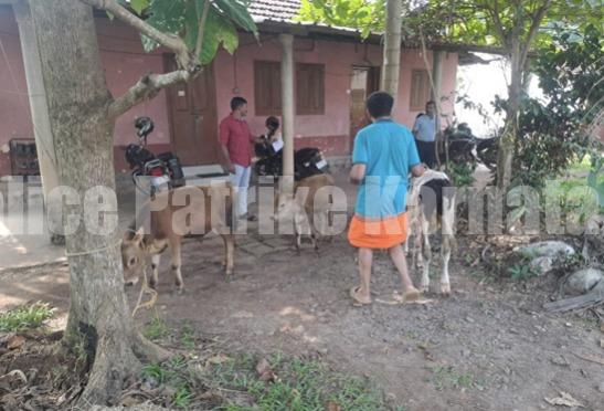 ಆಕ್ರಮ ಗೋಸಾಗಾಟ..! ವಾಹನ ಬಿಟ್ಟು ಪರಾರಿಯಾದ ಗೋಕಳ್ಳರು