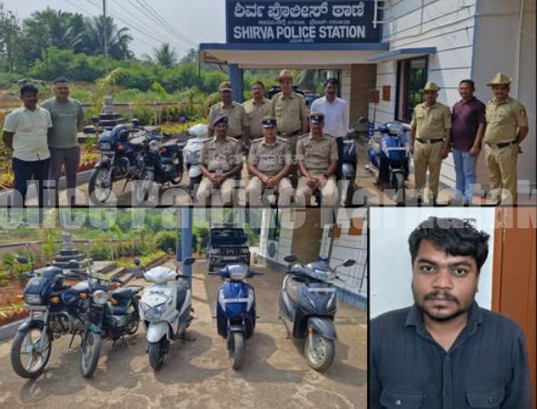 ಉಡುಪಿ: ದ್ವಿಚಕ್ರ ವಾಹನ ಕಳವು ಪ್ರಕರಣ- ಅಂತರ್ ಜಿಲ್ಲಾ ಕಳ್ಳನ ಬಂಧನ