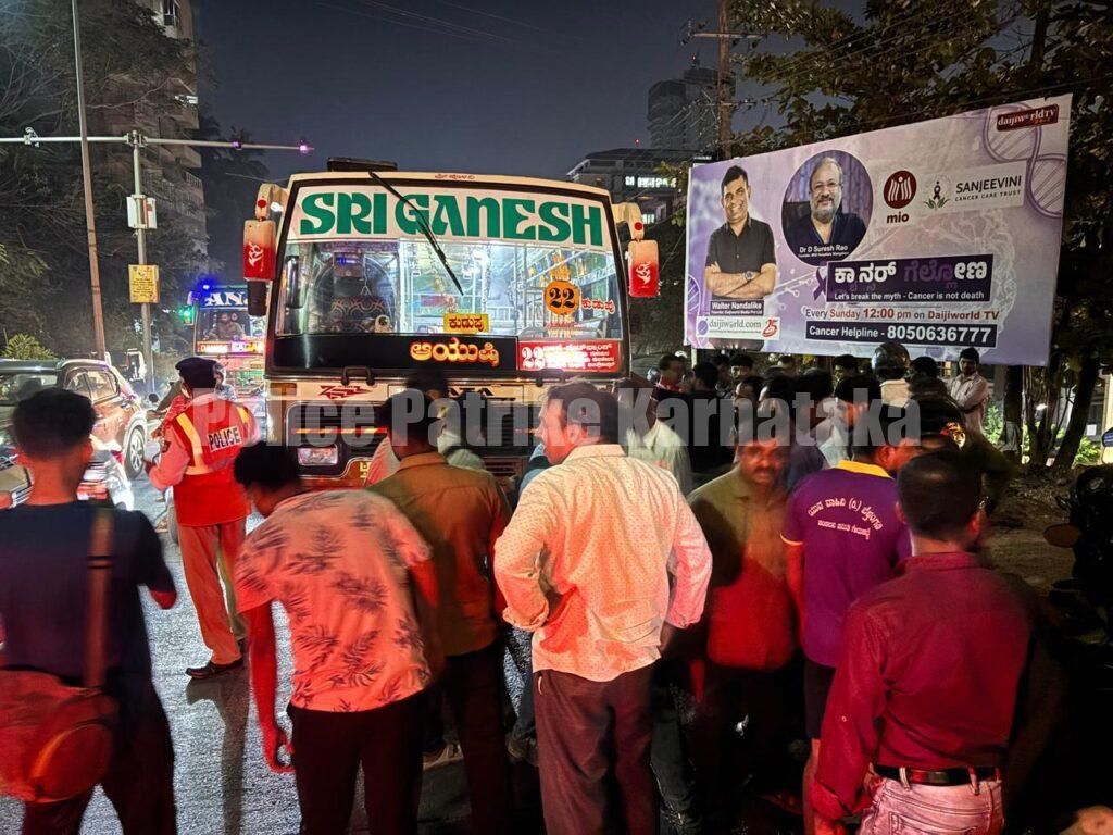 ಮಂಗಳೂರು : ದ್ವಿಚಕ್ರ ವಾಹನಕ್ಕೆ ಖಾಸಗಿ ಬಸ್ ಡಿಕ್ಕಿ – ಸಹಸವಾರೆ ಸಾವು