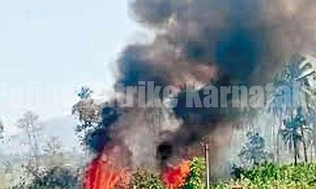 ಬಂಟ್ವಾಳ: ಕೆಂತಲೆ ಗುಡ್ಡದಲ್ಲಿ ಆಕಸ್ಮಿಕ ಬೆಂಕಿ; ಗಿಡ-ಮರಗಳು ಸುಟ್ಟು ಭಸ್ಮ