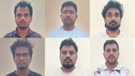 ಮಂಗಳೂರು: ಹೈದರಾಬಾದ್ನಲ್ಲಿ ಕಾರ್ಯನಿರ್ವಹಿಸುತ್ತಿದ್ದ ಸೈಬರ್ ವಂಚಕರ ಜಾಲವನ್ನು ಬೇಧಿಸಿದ ಮಂಗಳೂರು ಸೈಬರ್ ಅಪರಾಧ ಪೊಲೀಸ್ ಠಾಣೆಯ ಪೊಲೀಸರು- 6 ಮಂದಿ ಆರೋಪಿಗಳ ಬಂಧನ