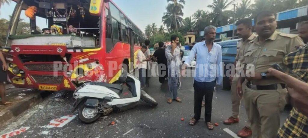 ಕಾಪು: ಸ್ಕೂಟಿಗೆ ಬಸ್ ಡಿಕ್ಕಿ- ಬಾಲಕಿ ಸಾವು