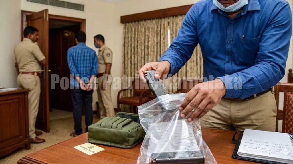 ಹೋಟೆಲ್ ರೂಮ್ನಲ್ಲಿ ಲೈವ್ ಬುಲೆಟ್ ಬಿಟ್ಟು ಹೋದ ಆರೋಪಿ ಪೊಲೀಸರ ಬಲೆಗೆ