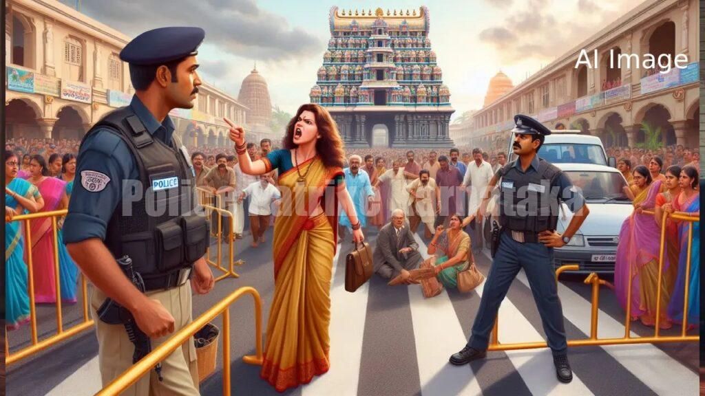 ಕಟೀಲು ದೇವಸ್ಥಾನ ಬಳಿ ಪೊಲೀಸ್ ಕರ್ತವ್ಯಕ್ಕೆ ಅಡ್ಡಿ: ಮಹಿಳೆ ವಿರುದ್ಧ FIR