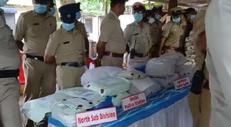 ಮಂಗಳೂರು ನಗರ ಪೊಲೀಸ್ ವತಿಯಿಂದ ಸುಮಾರು ₹82 ಕೋಟಿ ಮೌಲ್ಯದ ಮಾದಕ ವಸ್ತುಗಳ ನಾಶ