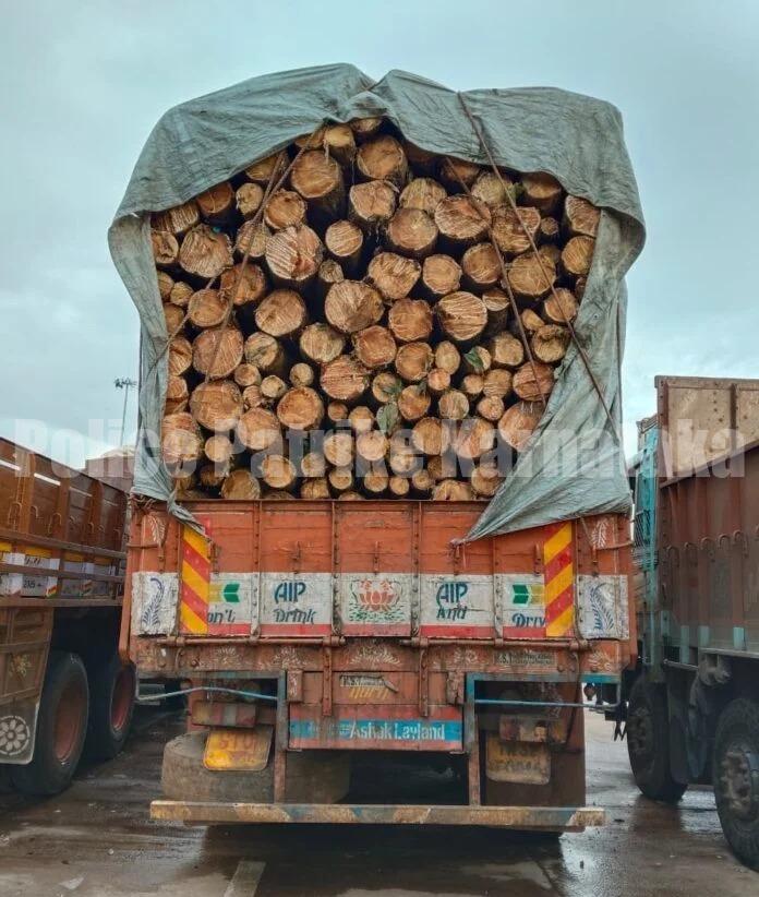 ಮರ ಕಡಿದು ಹಣ ಕೊಡದೆ ಎಸ್ಕೇಪ್: ಪಡುಬಿದ್ರೆ ಟೋಲ್ಗೇಟ್ನಲ್ಲಿ ಲಾರಿ ಅಡ್ಡಗಟ್ಟಿದ ಪೊಲೀಸರು