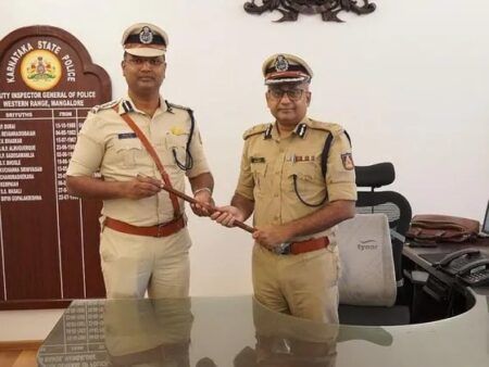 ಮಂಗಳೂರು: ಪಶ್ಚಿಮ ವಲಯ ಐಜಿಪಿಯಾಗಿ ಚೇತನ್ ಆರ್ ಅಧಿಕಾರ ಸ್ವೀಕಾರ