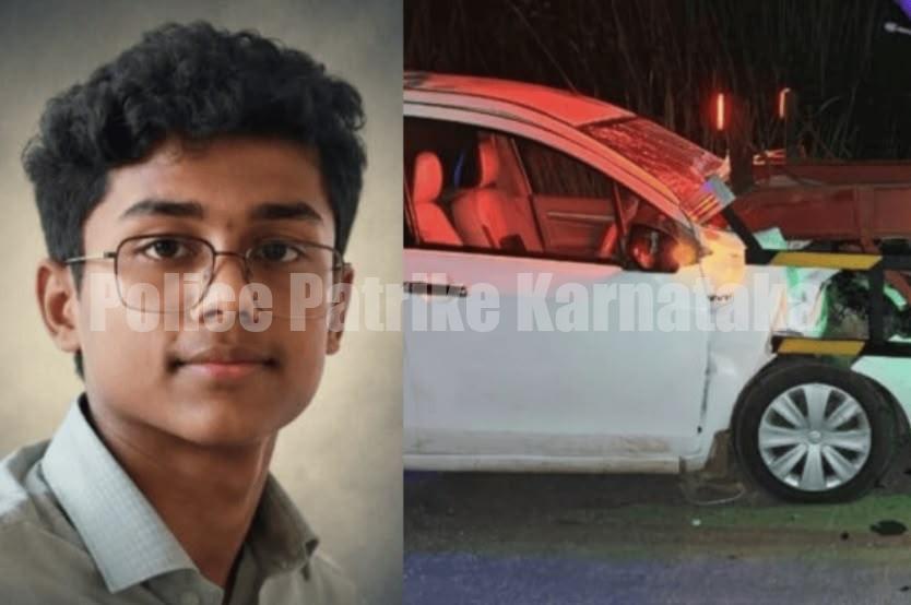 ನೆಲ್ಯಾಡಿ ಬಳಿ ಭೀಕರ ಅಪಘಾತ: ಗ್ಯಾಸ್ ಟ್ಯಾಂಕರ್ಗೆ ಕಾರು ಡಿಕ್ಕಿ, ವಿದ್ಯಾರ್ಥಿ ಸಾವು